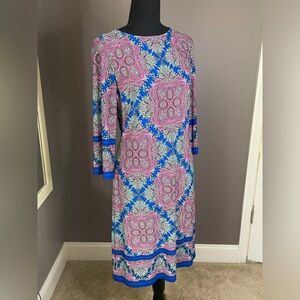Wisp geometric print dress